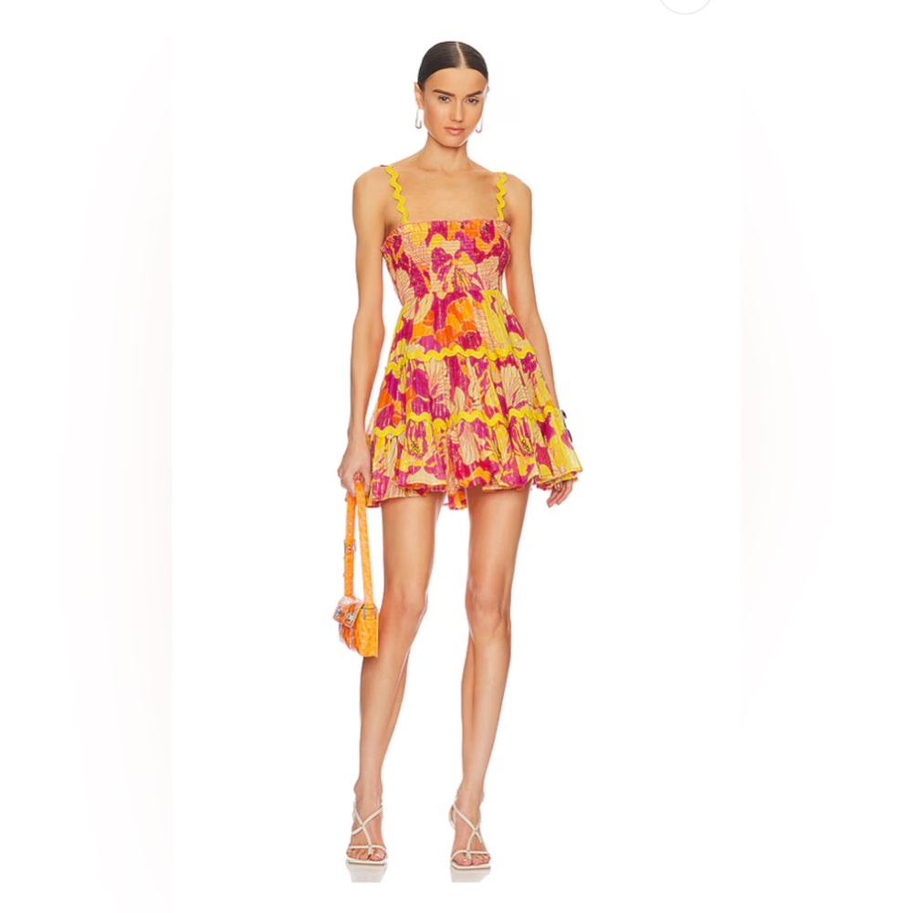 Tea Dress in Flowers Print by Sundress